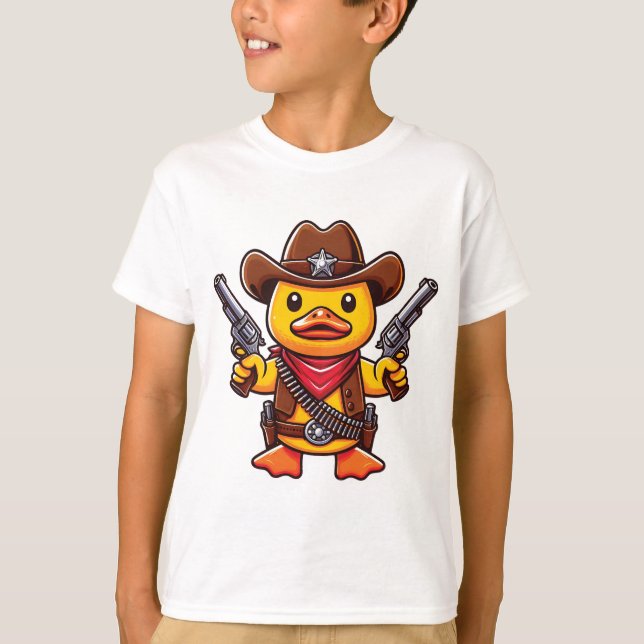 Cowboy Duck Sheriff T-Shirt (Front)