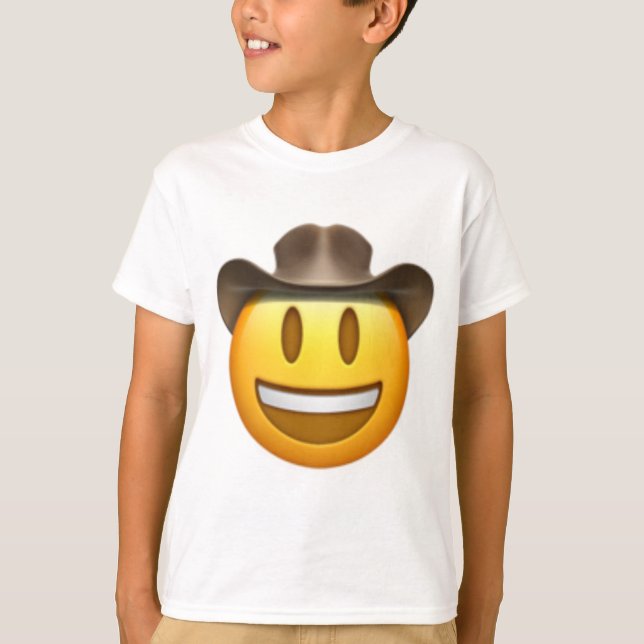 Cowboy emoji face T-Shirt (Front)