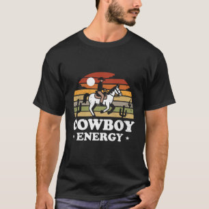 Cowboy Energy Retro Sunset T-Shirt