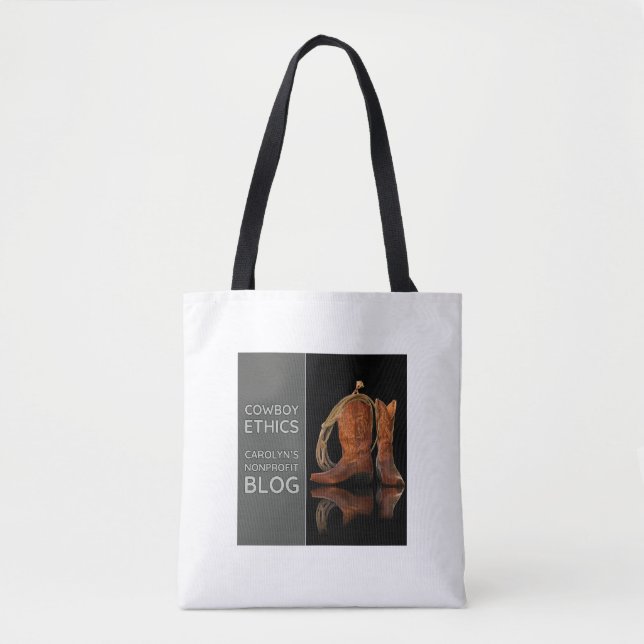 Cowboy Ethics Tote by Carolyn Bag (Front)