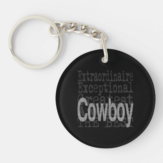 Cowboy Extraordinaire Key Ring (Front)