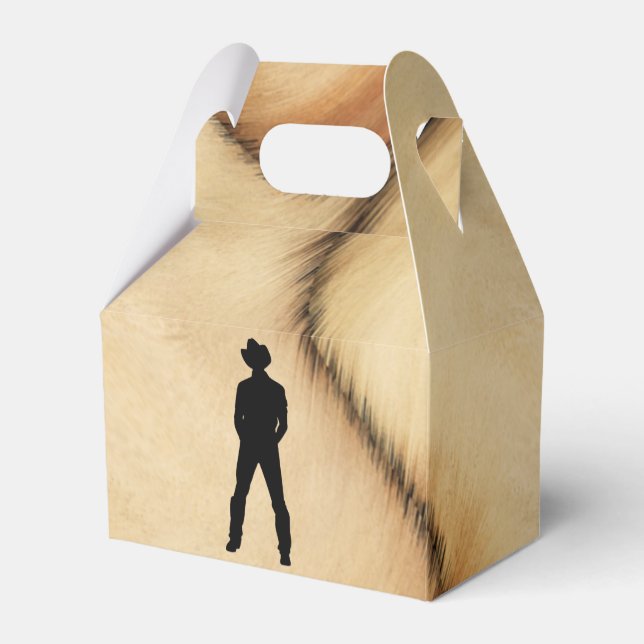 Cowboy Favour Box (Front Side)