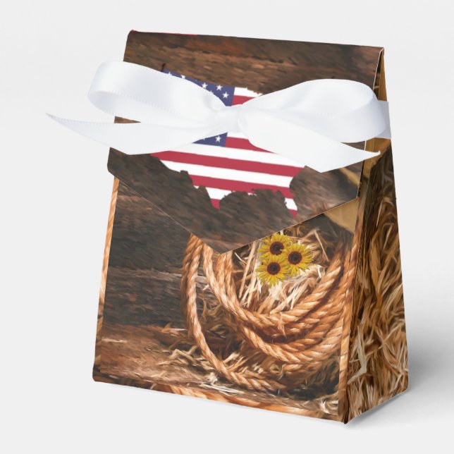 Cowboy Favour Box (Front Side)