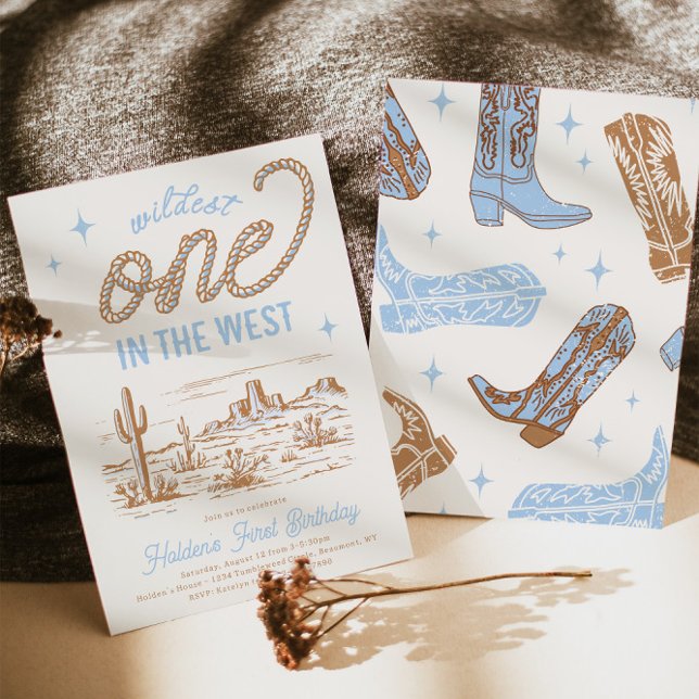 Cowboy First Birthday Invitation (Creator Uploaded)