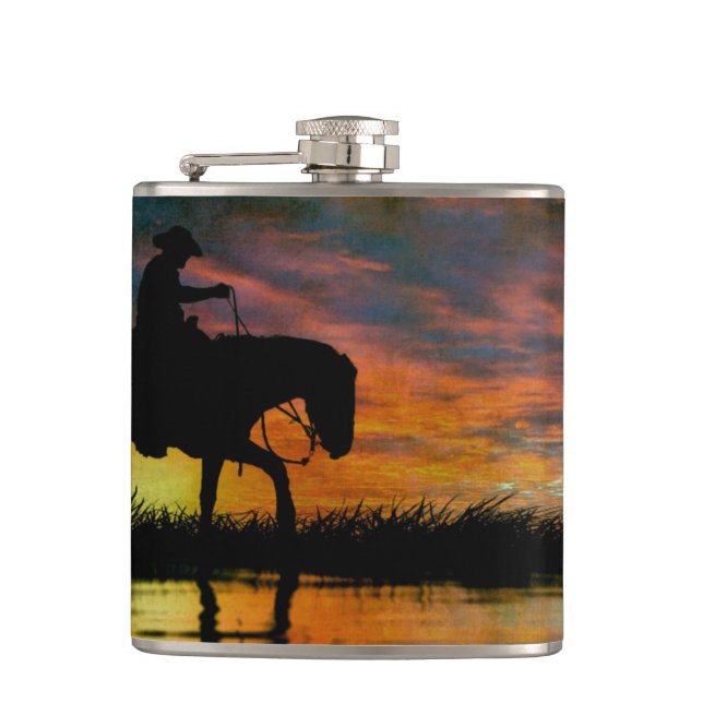 Cowboy Flask (Front)