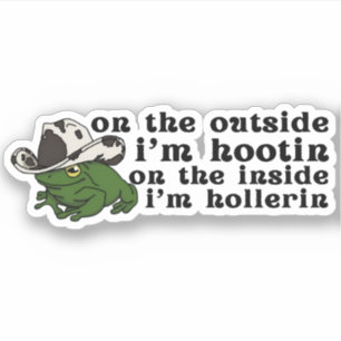 Cowboy Frog, Hootin and Hollerin - Frog Cowboy Hat