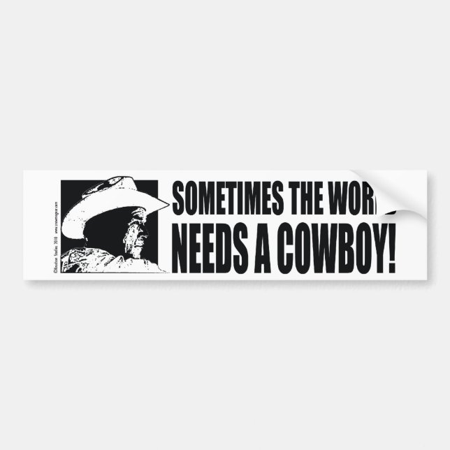 Cowboy George W Bush Bumper Sticker (Front)