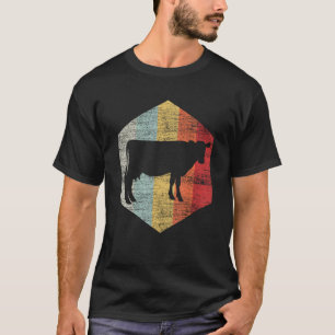 Cowboy Gifts Vintage Farmer Animal Retro Cow T-Shirt