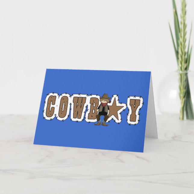 Cowboy Graduation Congratulations - Western Card (Front)