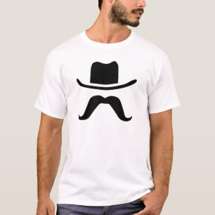 Cowboy Hat and Moustache T-Shirt