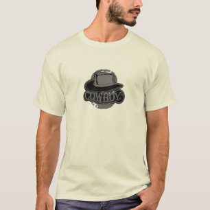 Cowboy! Hat! Black and Grey T-Shirt