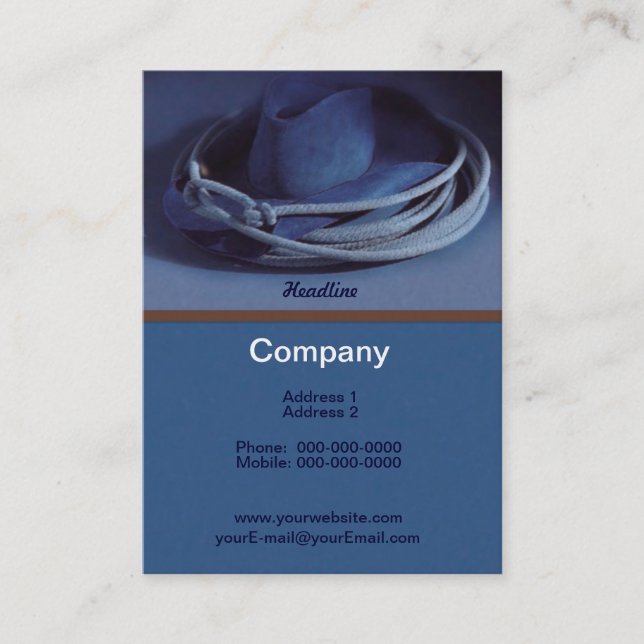Cowboy Hat Business Card (Front)