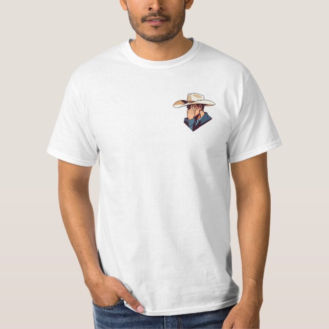 Cowboy hat design T-Shirt (Front)