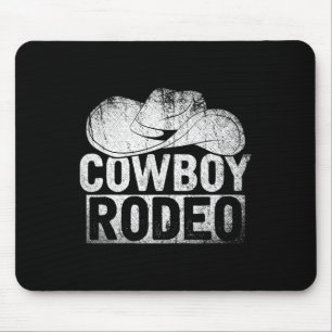 Cowboy Hat Equestrian Gift Horseck Riding Rodeo Co Mouse Mat