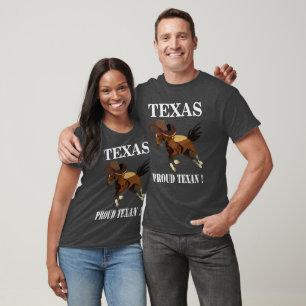 Cowboy Hat Horse Proud Texan Texas T-Shirt