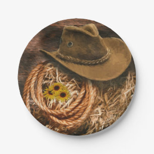 Cowboy Hat Paper Plate