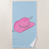 Cowboy Hat Preppy Pink And Blue