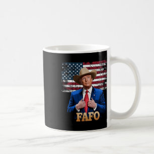 Cowboy Hat -trump Fafo F Around Find Out Us Flag V Coffee Mug