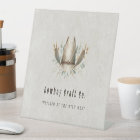 Cowboy hat western business card