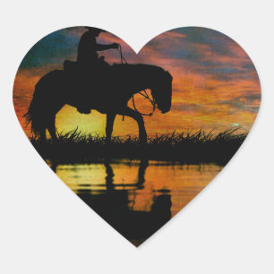 Cowboy Heart Sticker