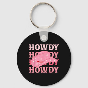 Cowboy Heart Western Howdy Valentine Key Ring