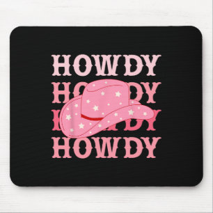Cowboy Heart Western Howdy Valentine Mouse Mat