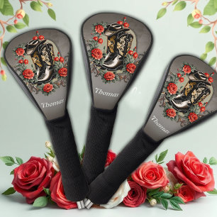 Cowboy hearts: A poem of boots and flowers. Golf Head Cover