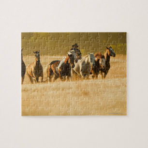 Cowboy herding horses 2 jigsaw puzzle