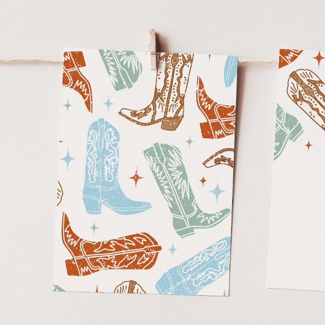 Cowboy High Chair Banner Card End Piece (Creator Uploaded)