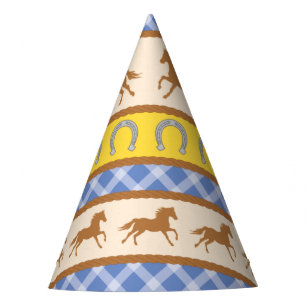 Cowboy Horse Pony Cute 1st Birthday Party Theme Party Hat