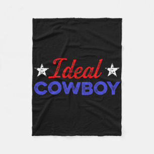 Cowboy Horse Show Horseck Riding Rider 4 Fleece Blanket