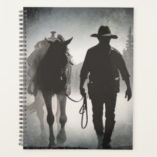 Cowboy Horse Silhouette Planner