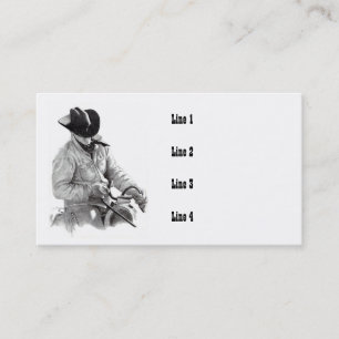 COWBOY/HORSEBACK/ART BUSINESS CARDS