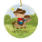 Cowboy Horseback Rider Boy Christmas Ornament