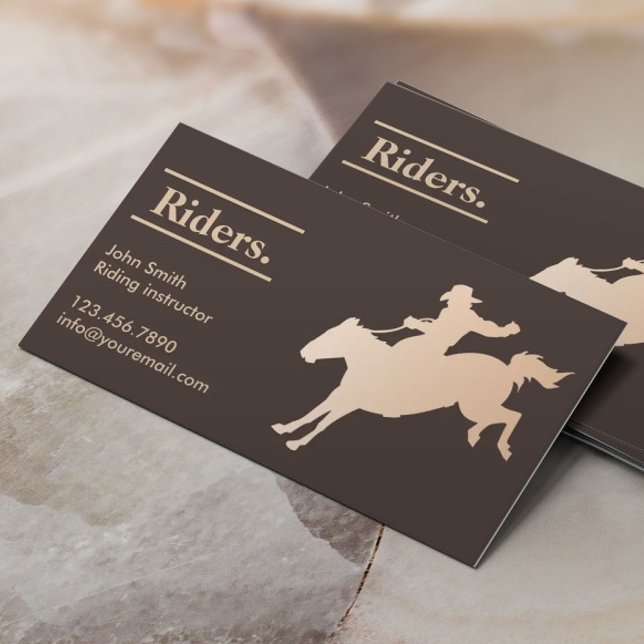 Cowboy Horseback Riding Business Card (Creator Uploaded)
