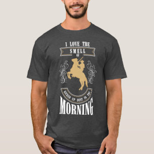 Cowboy Horses Bank Robbery Gunslinger funny T-Shirt