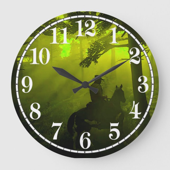 Cowboy image for Acrylic Wall Clock (Front)