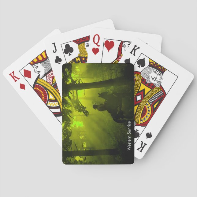 Cowboy image for Classic Playing Cards (Back)
