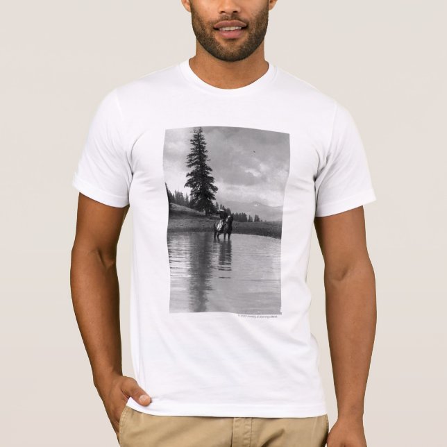 Cowboy in a pond T-Shirt (Front)