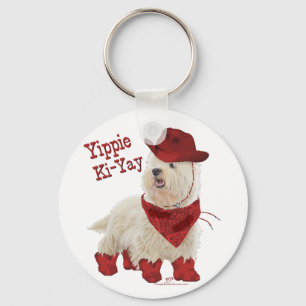 Cowboy in Boots Key Ring