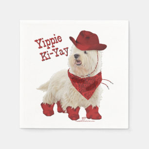Cowboy in Boots Napkin
