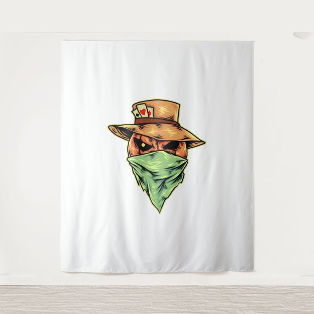 cowboy in halloween tapestry (Front)