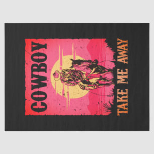 Cowboy in Love Tissue/Decoupage Paper