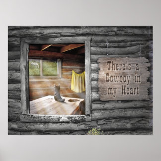Cowboy in my Heart Poster