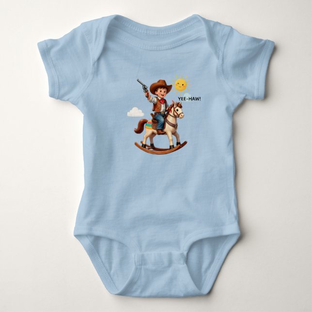 Cowboy in Training Baby Bodysuit (Front)