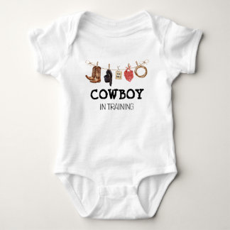 Cowboy in Training Western Country Baby Bodysuit