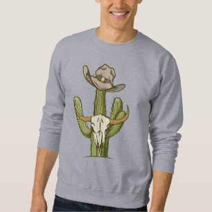 Cowboy In Westen Cactus Yeehaw Gift Ideas T-Shirt Sweatshirt