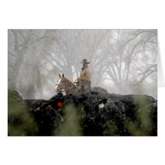 Cowboy in Winter