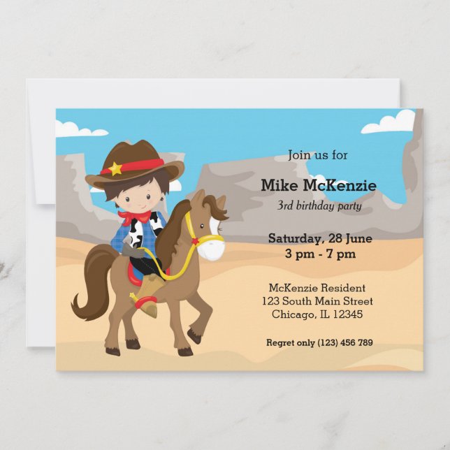 Cowboy Invitation (Front)