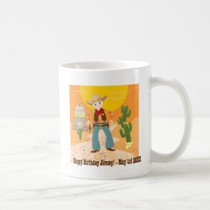 Cowboy kid birthday party coffee mug